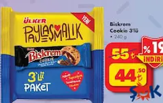 ÜLKER BİSKREM COOKİE 3'LÜ KURABİYE 240 G
